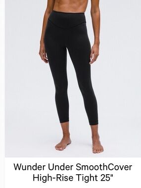 lululemon athletica Wunder Under Black High-Rise SmoothCover Leggings